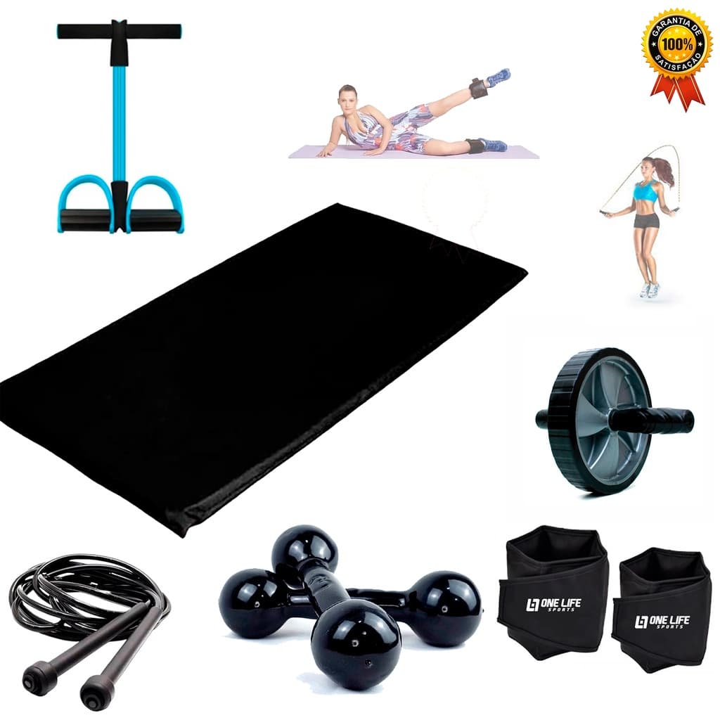 Kit Treino aeróbico em casa Completo 6itens - Peso Braço