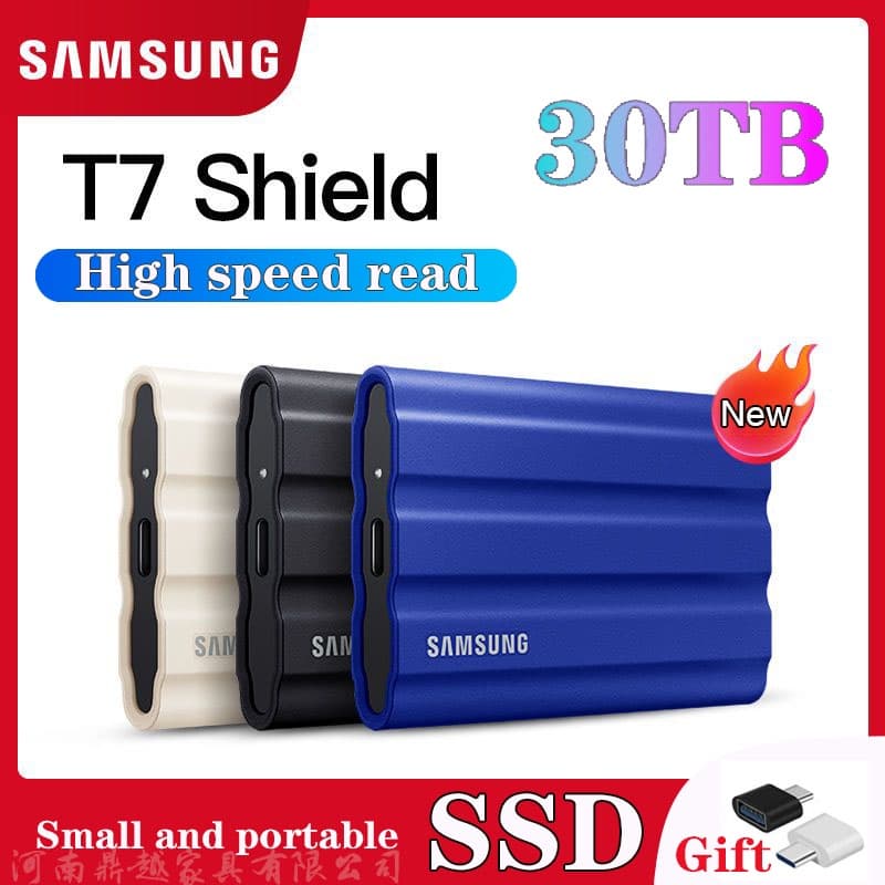 Disco rígido externo  SSD 1TB 2TB  Samsung T7 4TB 8TB Portátil disco rígido 16TB 30TB  Disco Rígido Externo De Alta Velocidade De Estado Sólido Compatível Com Mesa De Laptop