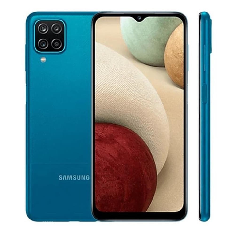 Usado: Samsung A12 64 GB Azul - Muito Bom