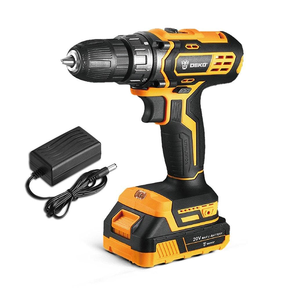Parafusadeira Furadeira 3/8 Polegadas 20V Bateria Bivolt 1350rpm 40Nm - DEKO