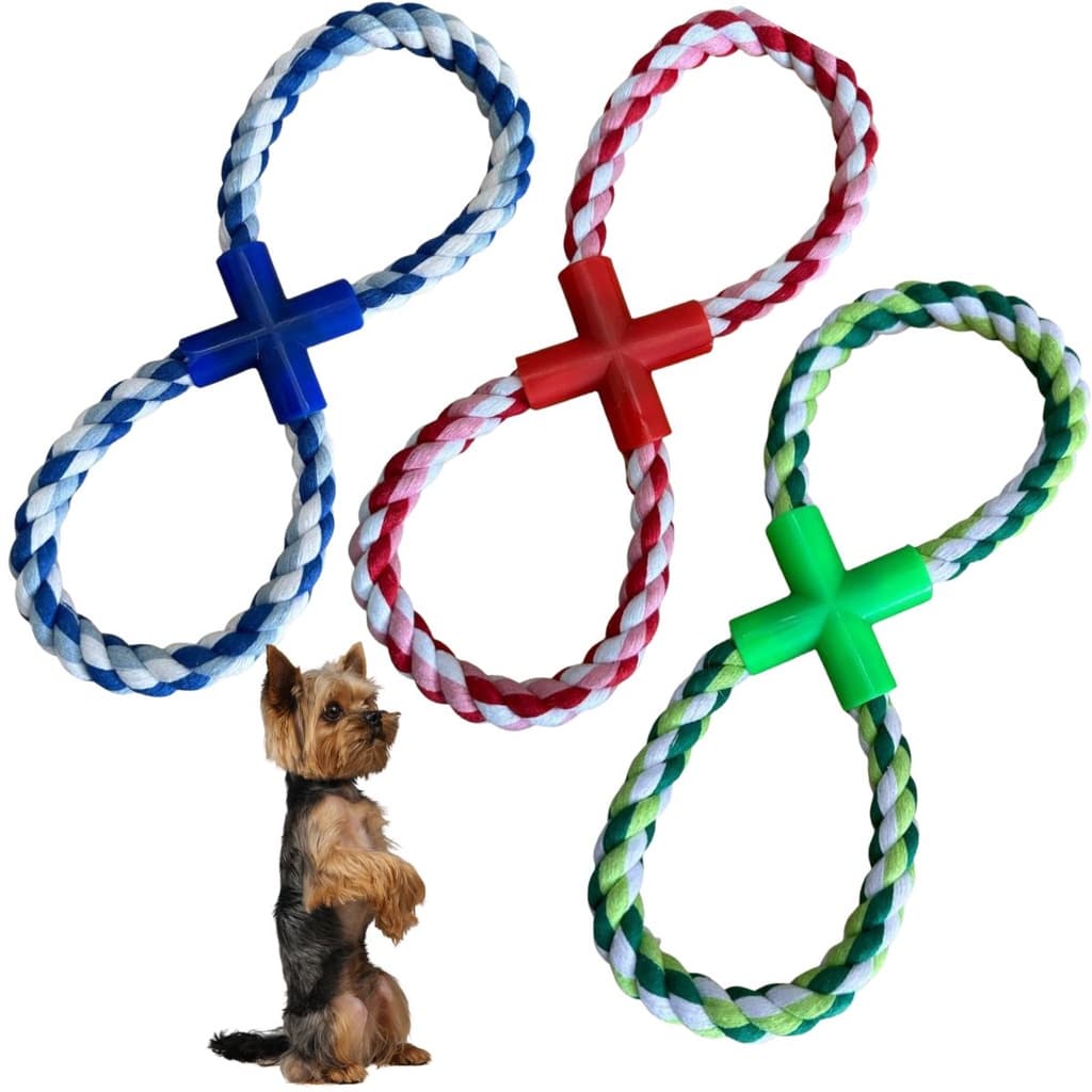 Brinquedo Mordedor Corda Black X para Cachorro Pet Cabo de Guerra Resistente