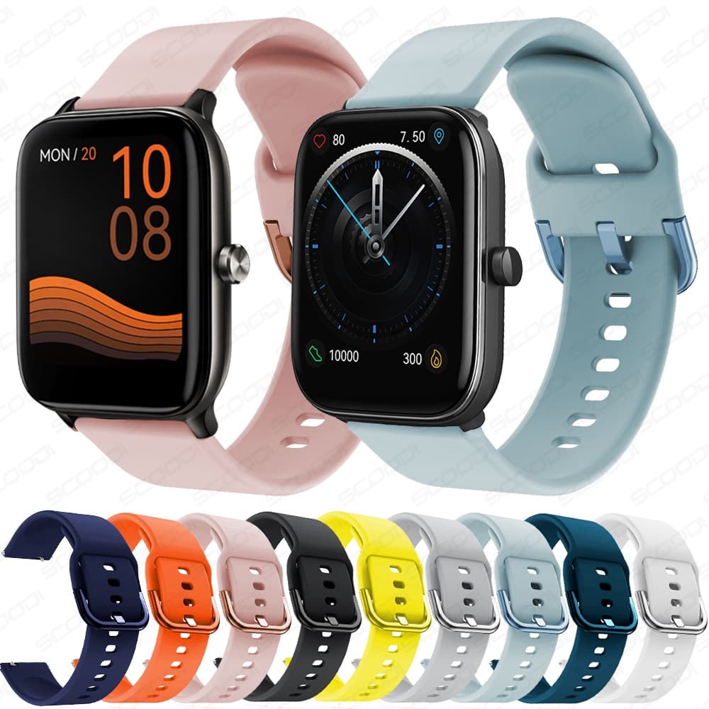 Pulseira De Silicone Para Relógio Haylou Smart Watch 2 Pro LS02/GST Lite/GS Sports Band