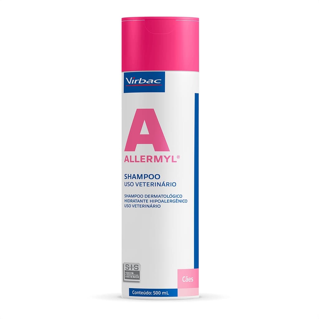 Allermyl Glyco Virbac Shampoo para Cães e Gatos - 500 mL