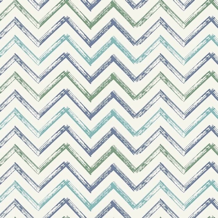 Tecido Patchwork Dinos Chevron Ocean RT414