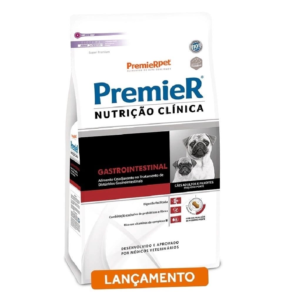Ração Premier Nutrição Clínica Gastrointestinal Cães Adultos e Filhotes de Pequeno Porte 2kg