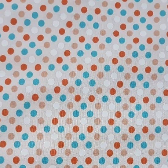 Tecido Patchwork Bolinhas Multicor 4754