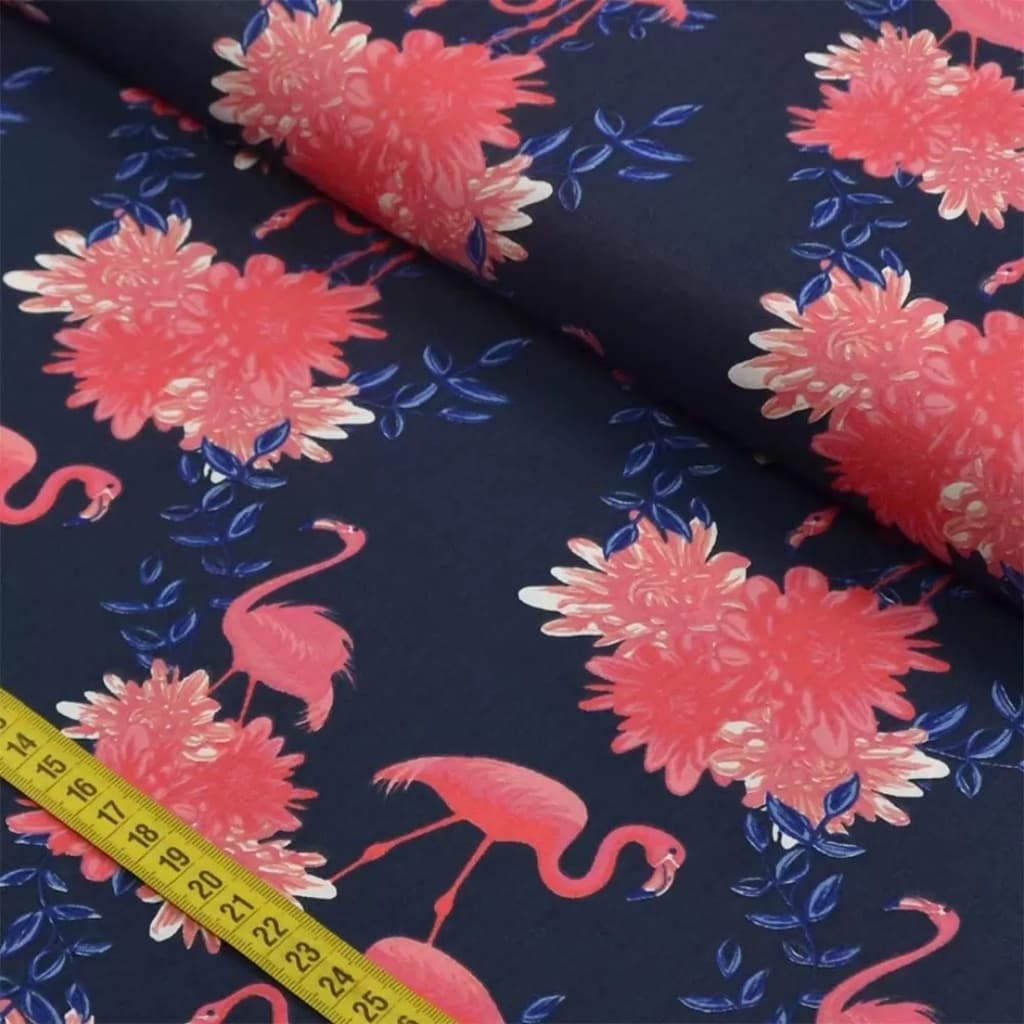 Tecido Patchwork Home Azul Marinho Flamingo 6217402