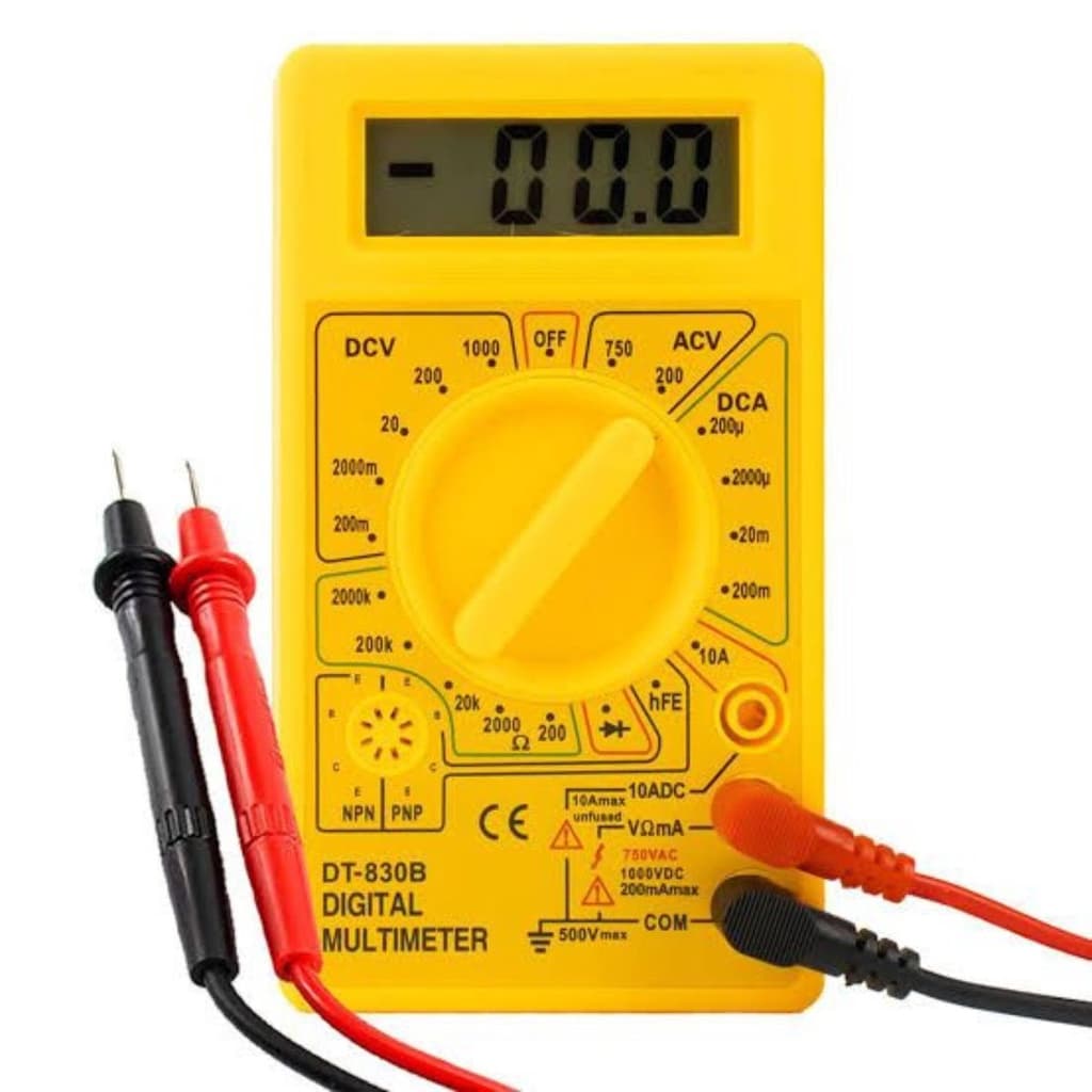 Multimetro Digital Profissional Com Cabo de Teste Bateria 9V
