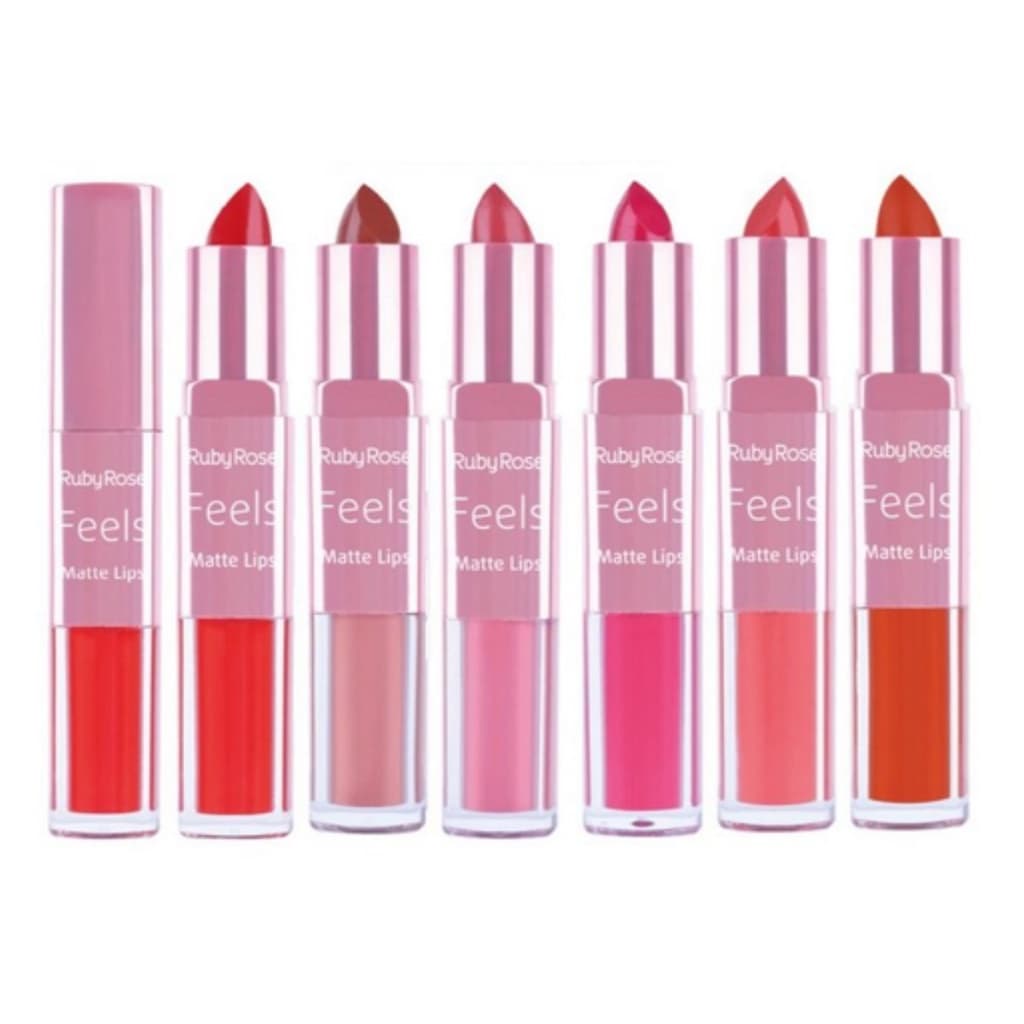 Batom FEELS Matte Lips Ruby Rose Batom e Batom líquido