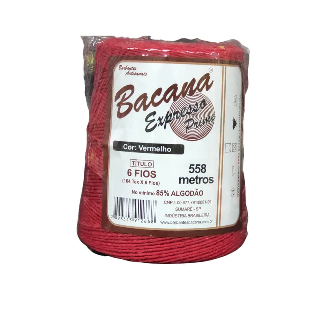 Barbante Bacana 500g 06 Fios - Ideal Para Fazer Peças Em Croche