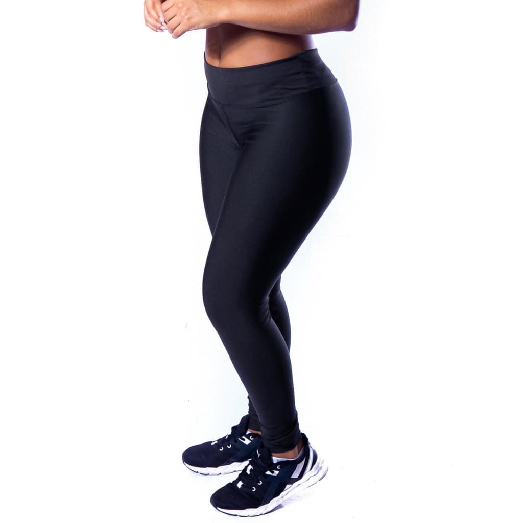 Calça Legging Feminina Preta Grossa Fitness e Dia A Dia Roupa Feminina