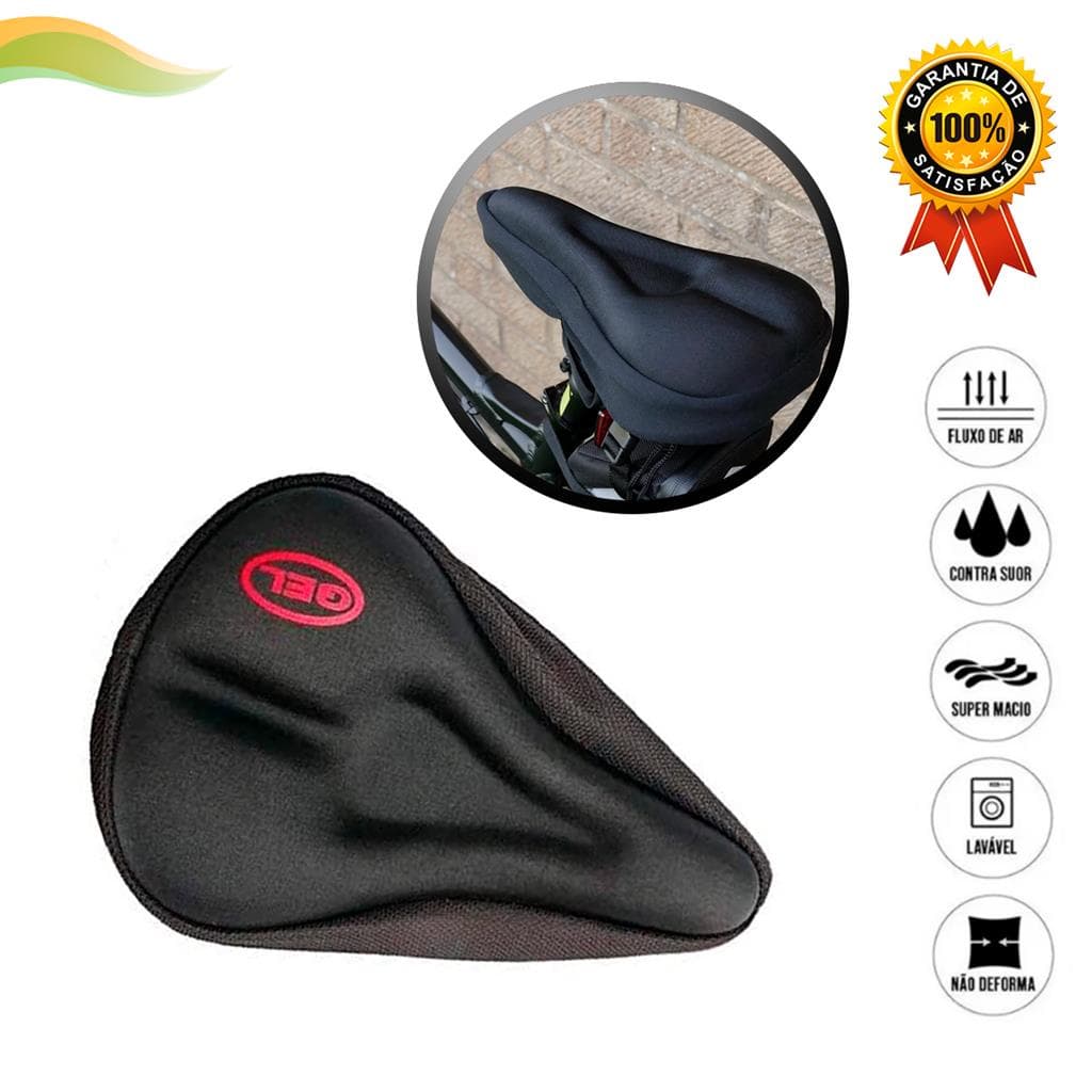 Capa De Banco Para Bike Bicicleta Ciclismo Mtb Assento De Selim Gel Ergometrica Ajustavel