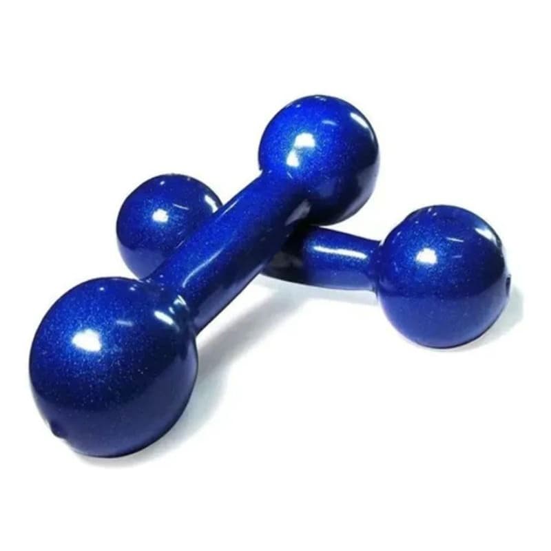 Par Halter Emborrachado 3 Kg Peso Academia Treino