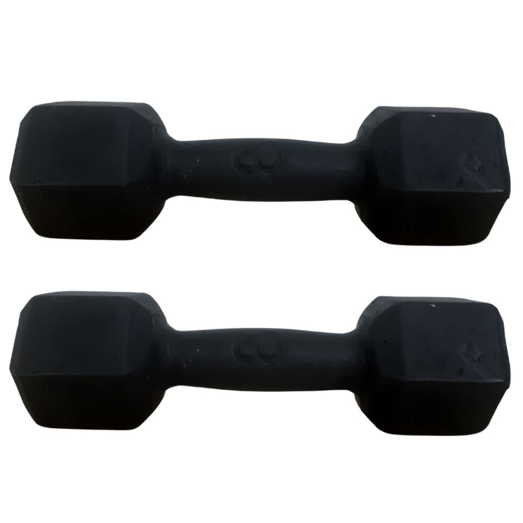 Par de Halter Sextavado Pintado 8kgs Musculação Academia Casa