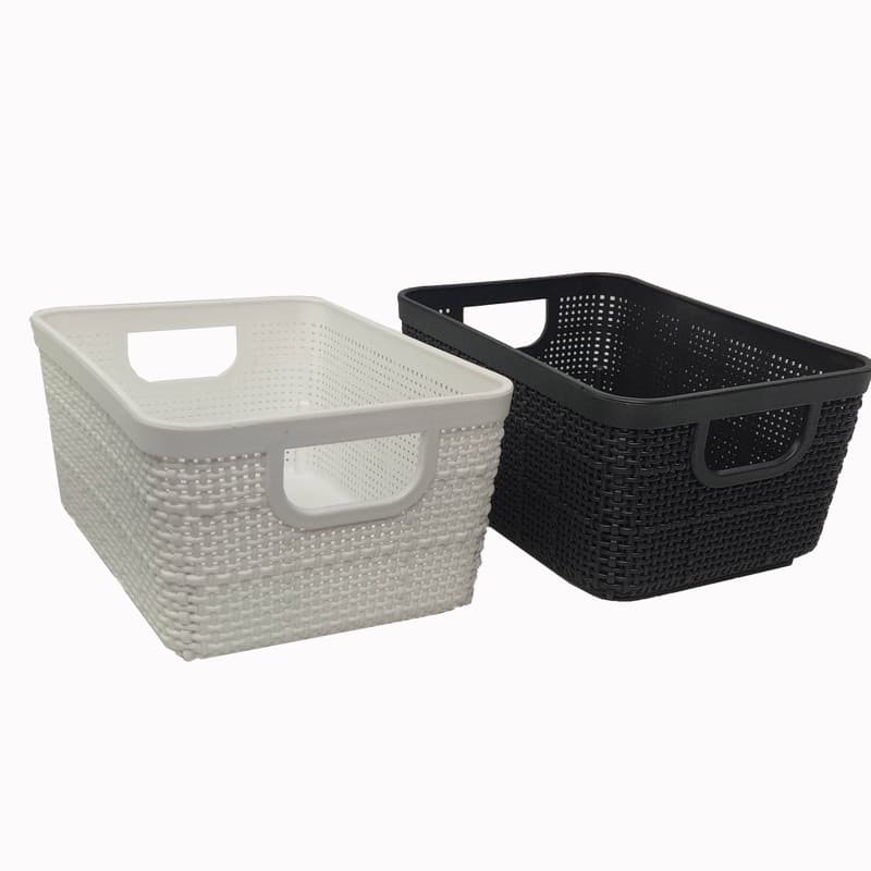 Cesto Organizador Rattan Multiuso Home Organizer Cozinha Banheiro Escritório Caixa Organizadora