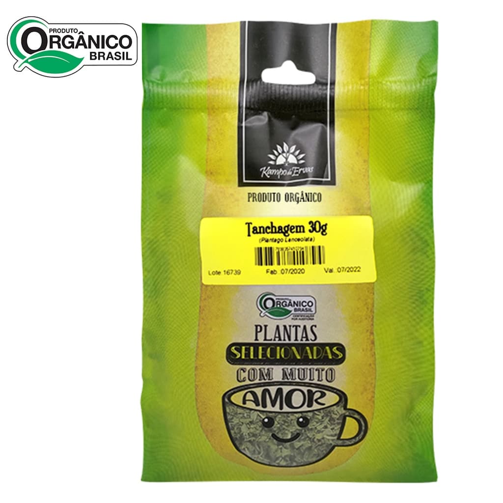 Tanchagem Orgânica In Natura para Chá 30g Kampo de Ervas