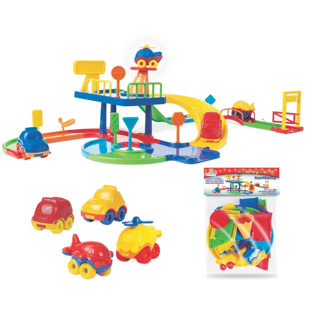 Super Pista Baby  Compatíveis com carrinhos Hot Wheels