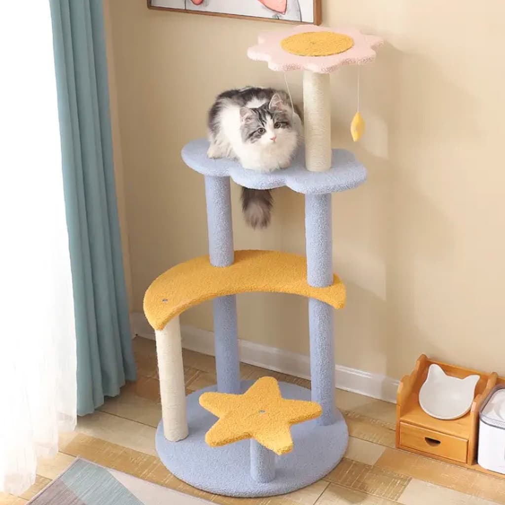 Arranhador Para Gatos Árvore de Gatos Pet Multi Níveis Casinha Brinquedo Pet