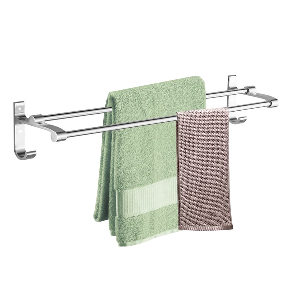 Suporte Porta Toalha Toalheiro Banho Duplo Toalheiro Parede 60cm