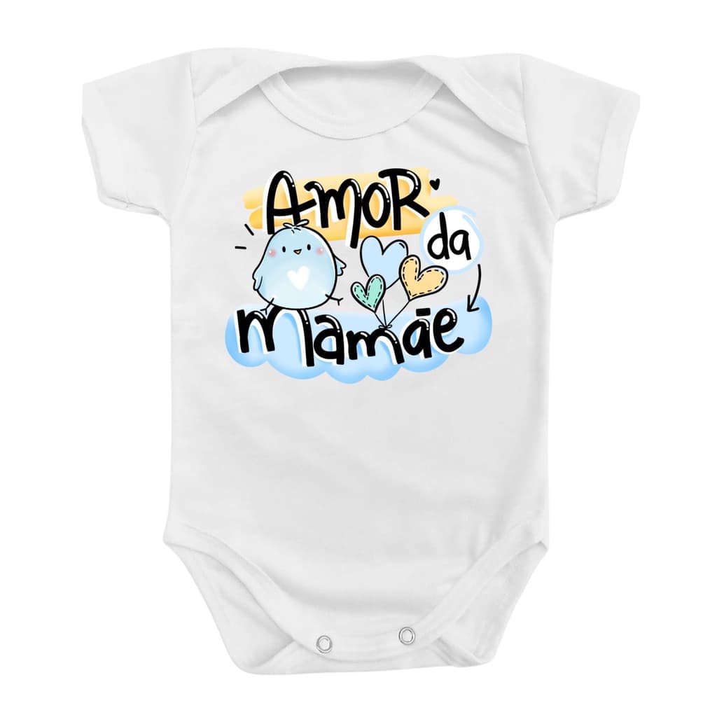 Body Roupa De Bebê Presente Menino Menina Amor Da Mamãe