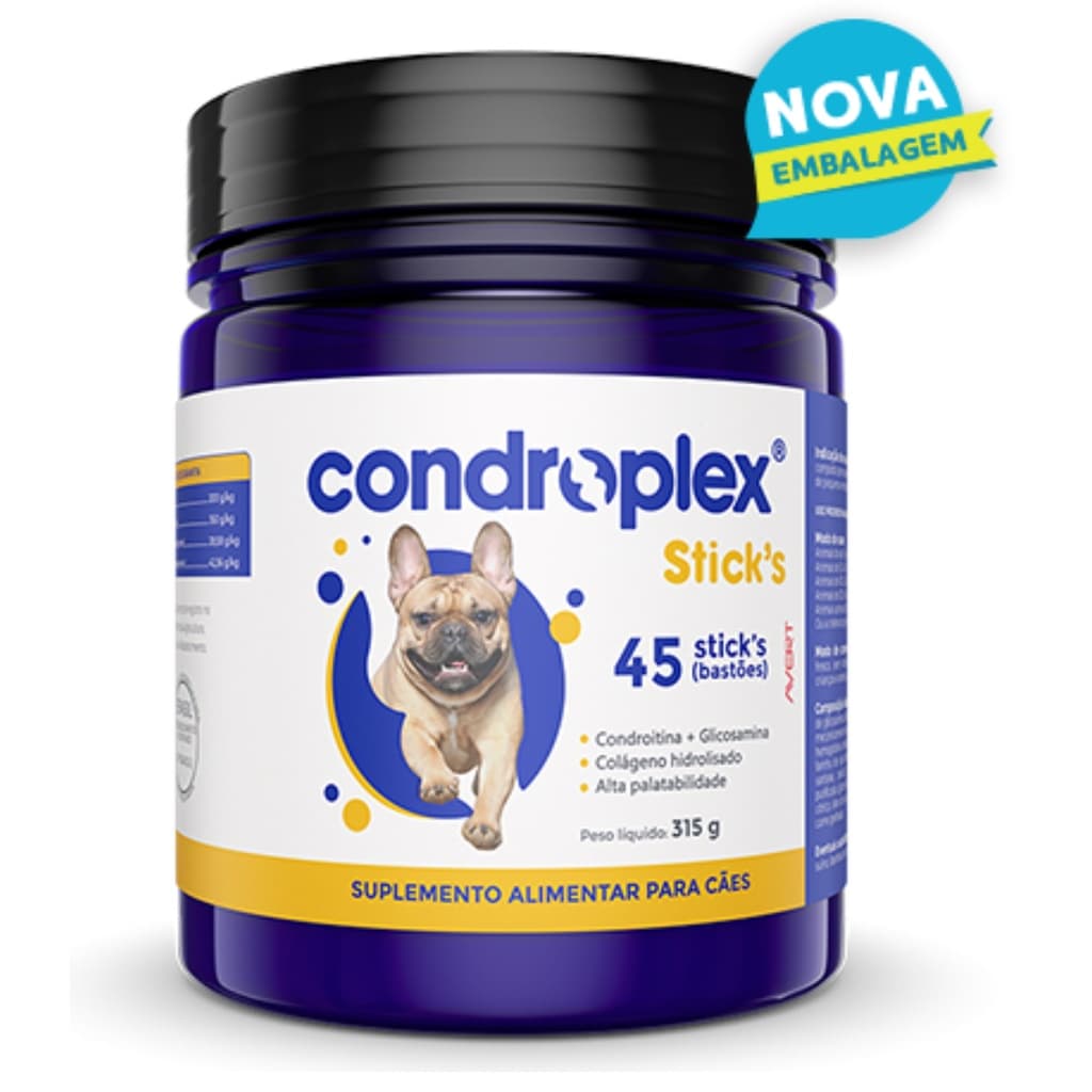 CONDROPLEX STICKS 45 UNIDADES 315GR PARA CAES SUPLEMENTO