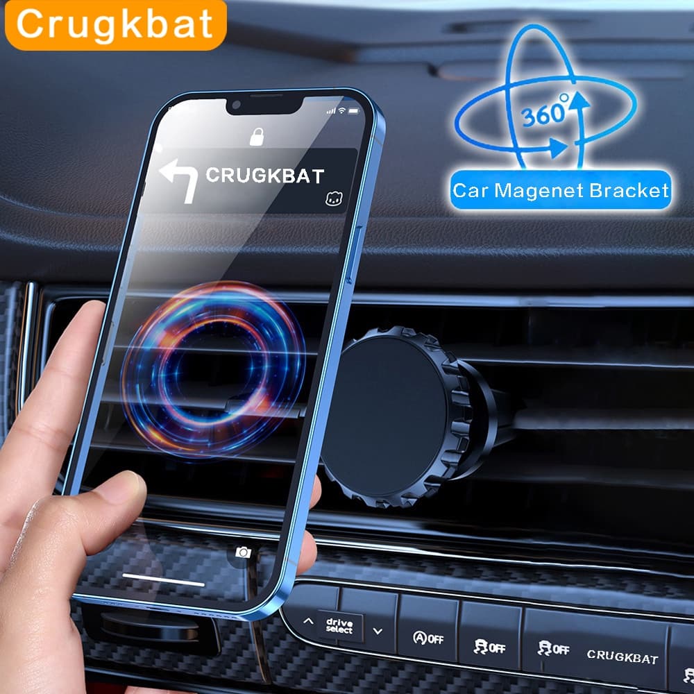 1PC 360 Rotação Montagem Do Carro Forte Adsorção Magnética Presente Suporte De Navegação Telefone Crugkbat