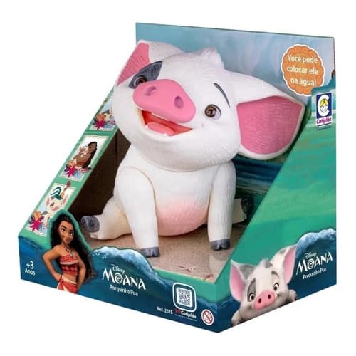 Boneco Articulado Porquinho Pua Amigo Da Moana Disney