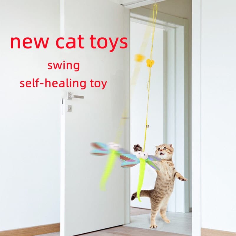 Brinquedo De Gato Lagarta Porta De Suspensão Pet Pendurado
