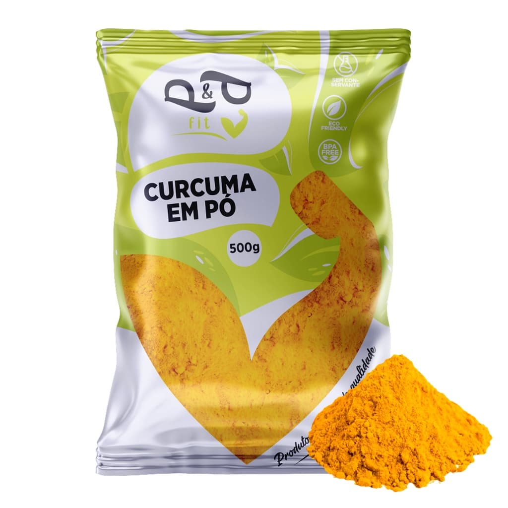 Curcuma em Pó (Açafrão) - 500g - P&P