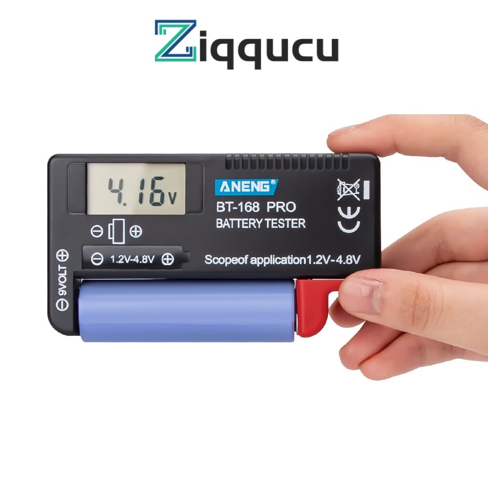 ZIQQUCU BT-168 Pro Testador De Bateria Com Display Digital Pode Medir 18650 Baterias Para O Doméstica