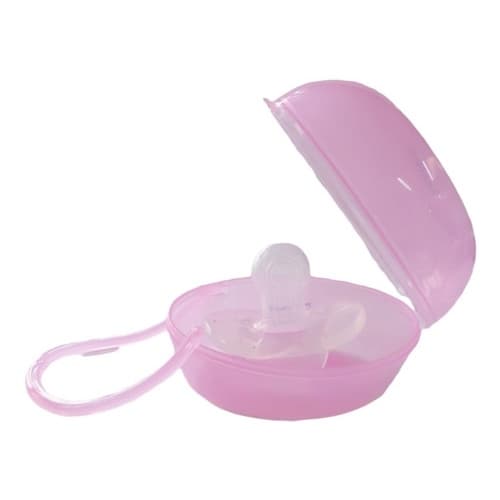 Chupeta Bico Reto Simétrico Com + 1 Porta Chupeta Baby Nany