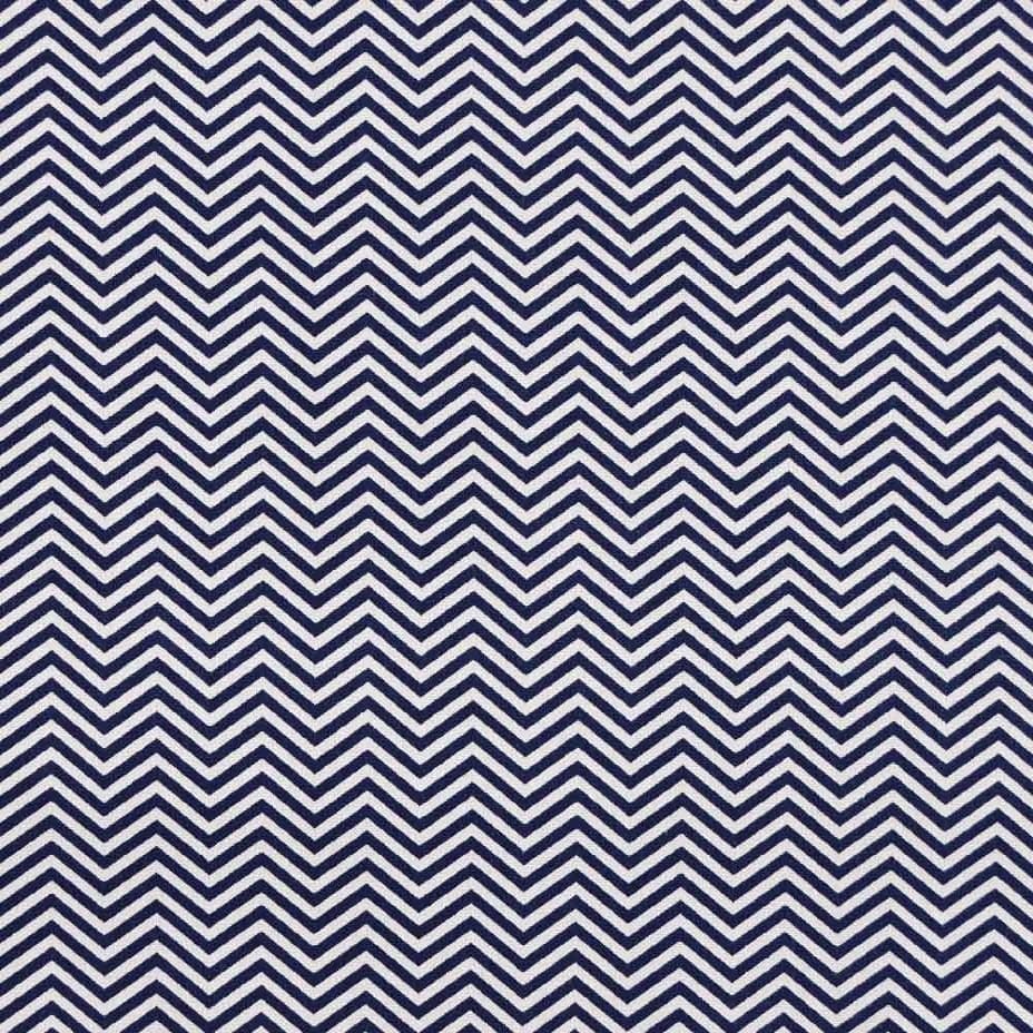 Tecido Patchwork Chevron Azul Marinho Fino BG150