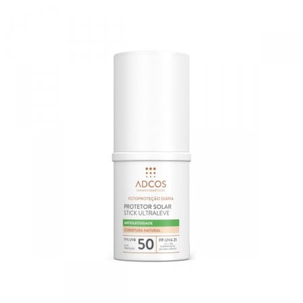 Protetor Solar Facial Adcos Stick Ultraleve Nude FPS 50 15g