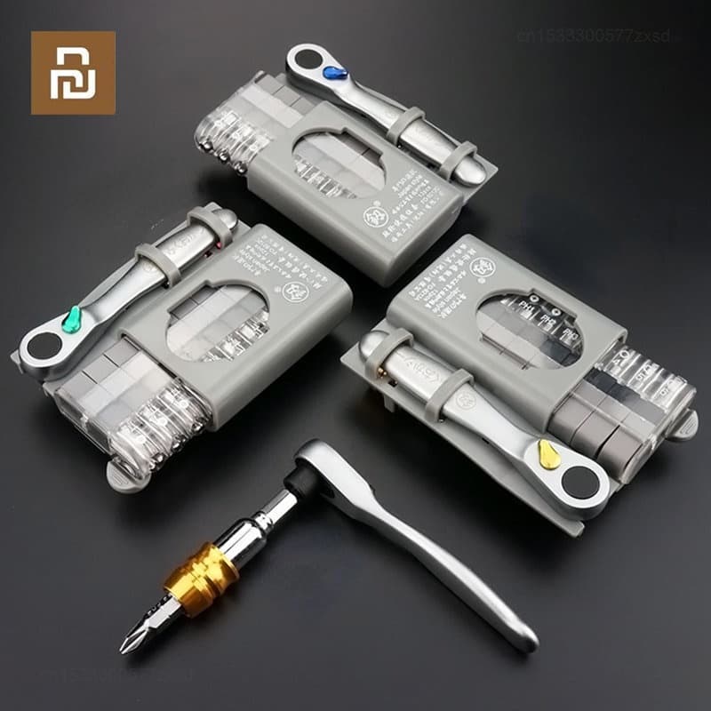 Youpin Mini Chave De Fenda Multifuncional Com Catraca Jogo De Bits De Phillips Forma Especial Ferramentas Manuais De Bricolagem Para Casa