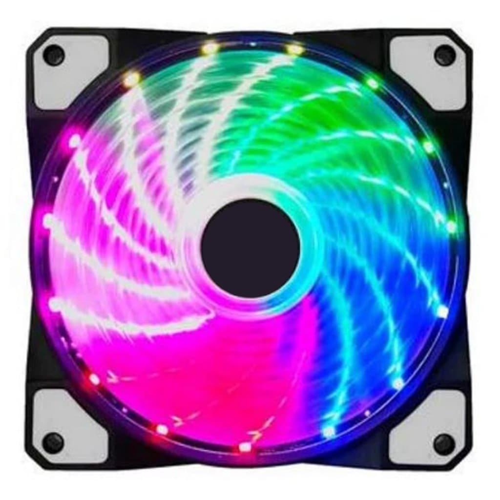 Fan Cooler 120mm 12cm Gamer Com LED RGB Fixo Para Gabinete PC Gamer Ventoinha Gamer Led RGB