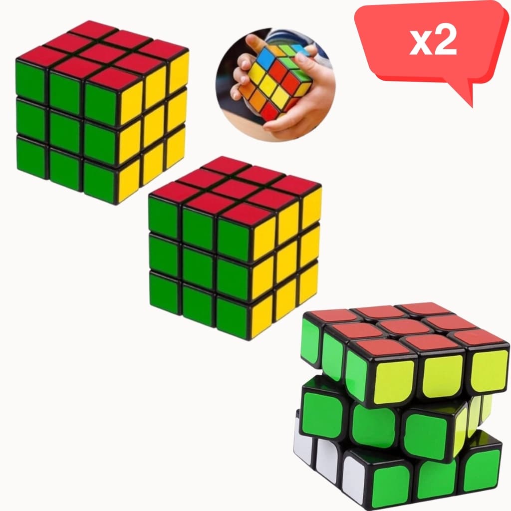2 Cubo Mágico Para Crianças Brinquedo Educativo Raciocínio Cubo Mágico, brinquedo