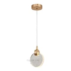 Pendente Luminária Cristal Bolhas Led 7w 3500k Original Led
