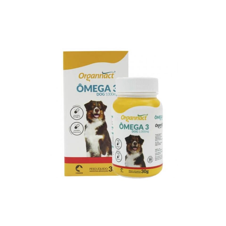 Omega 3 Dog 1000 Mg Suplemento Vitaminico -  Organnact