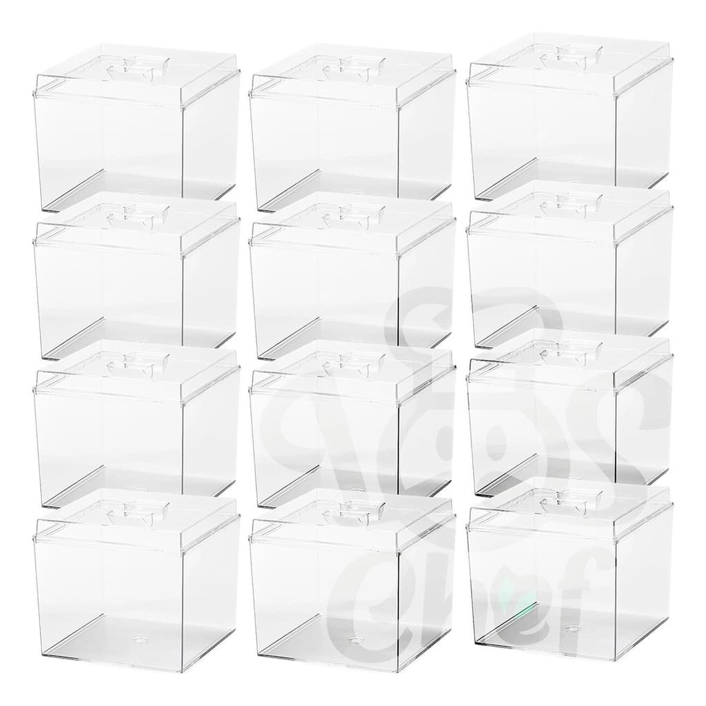 Kit 6, 5, 4, 2 Potes 3,3 Litros Herméticos Acrílico Armazenamento Doces Cereais Temperos Mantimentos