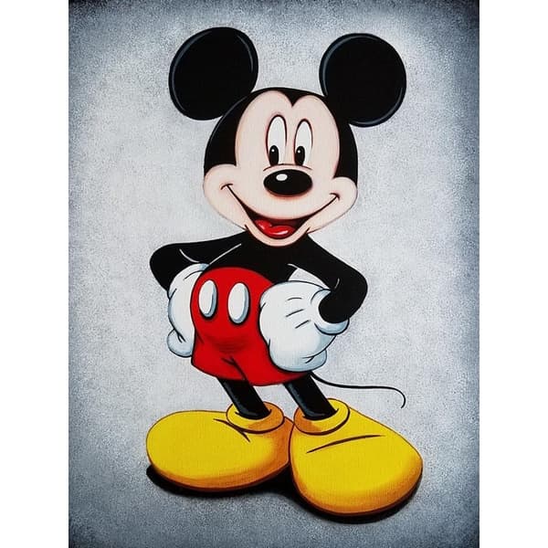 DOBUR | Pintura De Diamante Pintura Com Diamante Rato Mickey Redondo Disney Furadeira Completa 5D Decoração Parede Artes