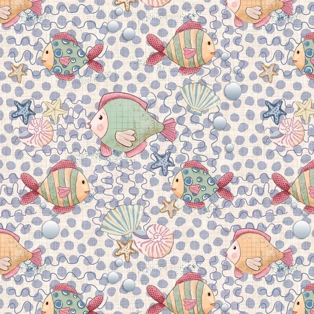Tecido Patchwork Digital Fundo do Mar Férias (60) Fer008