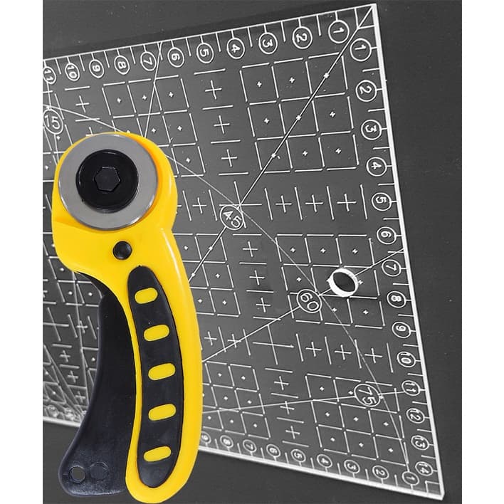 Regua Corte 15x30 Gravada Laser Cortador Patchwork Tecido