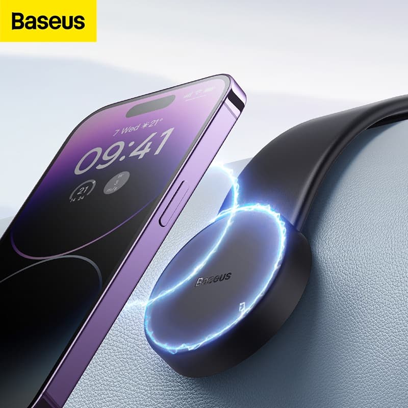 Baseus Suporte Magnético Veicular Com Carregamento Qi Indução Sem Fio Carro Para iPhone Samsung Celular Carregador