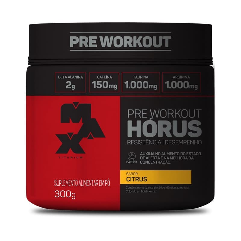 Pre Treino Horus 300g Pre Workout - Max Titanium