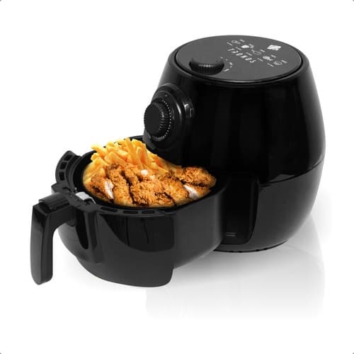 Fritadeira Elétrica Sem Óleo Air Fryer 3litros 1400w Preto 220V