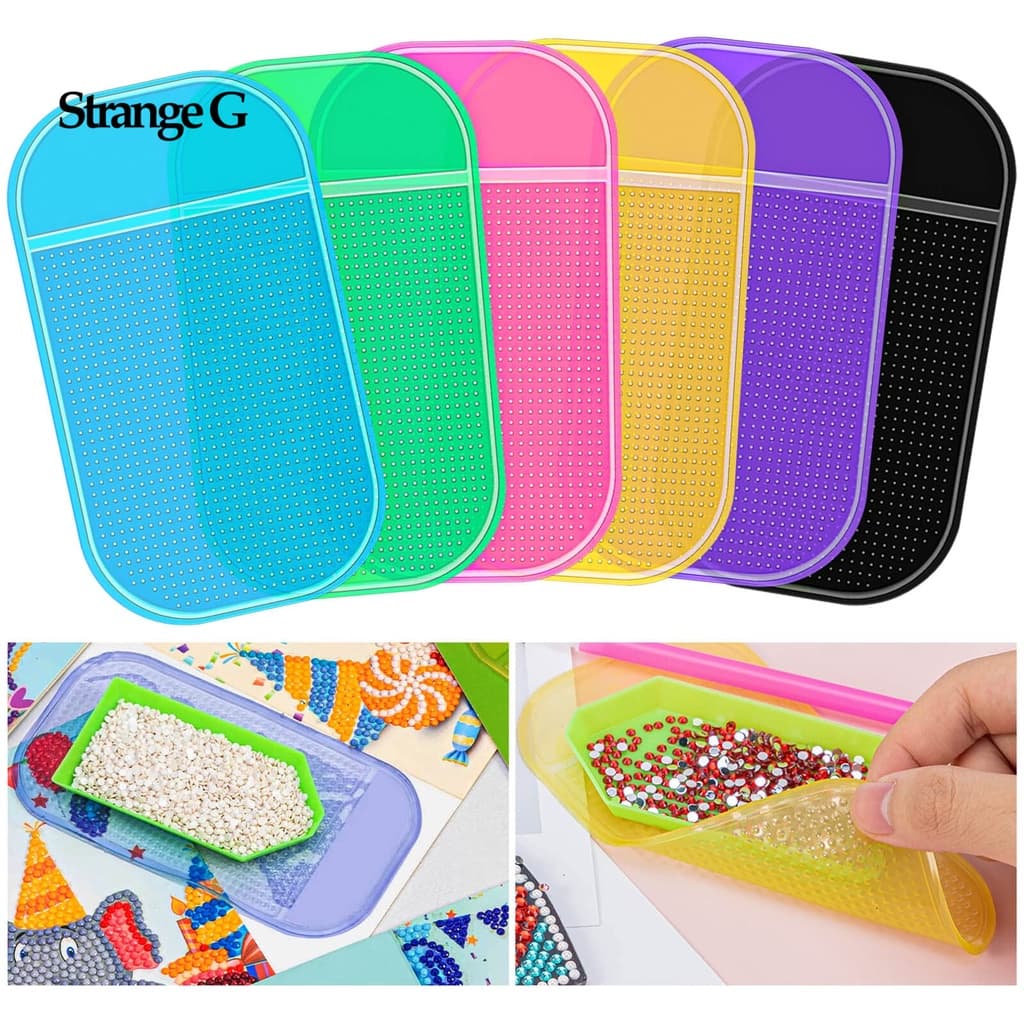 Esteira De Pintura Com Diamante Anti-Derrapante Para Acessórios De Bricolagem , Porta Bordado 5D