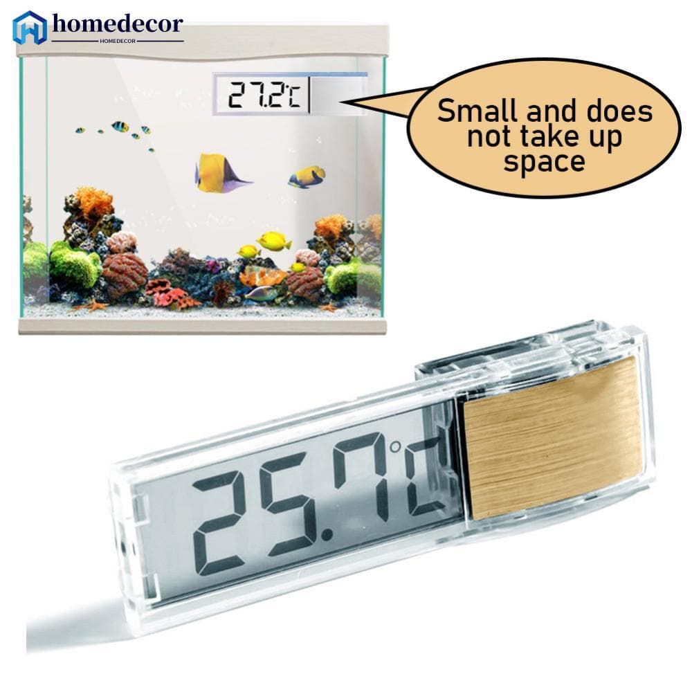 HC Termômetro De Aquário Digital LCD 3D À Prova D'água Testador Eletrônico De Temperatura De Tartaruga Para Decoração