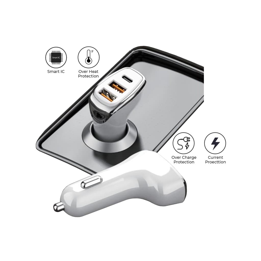 Carregador Veicular Turbo 38w + Cabo C Para Samsung A34 A54