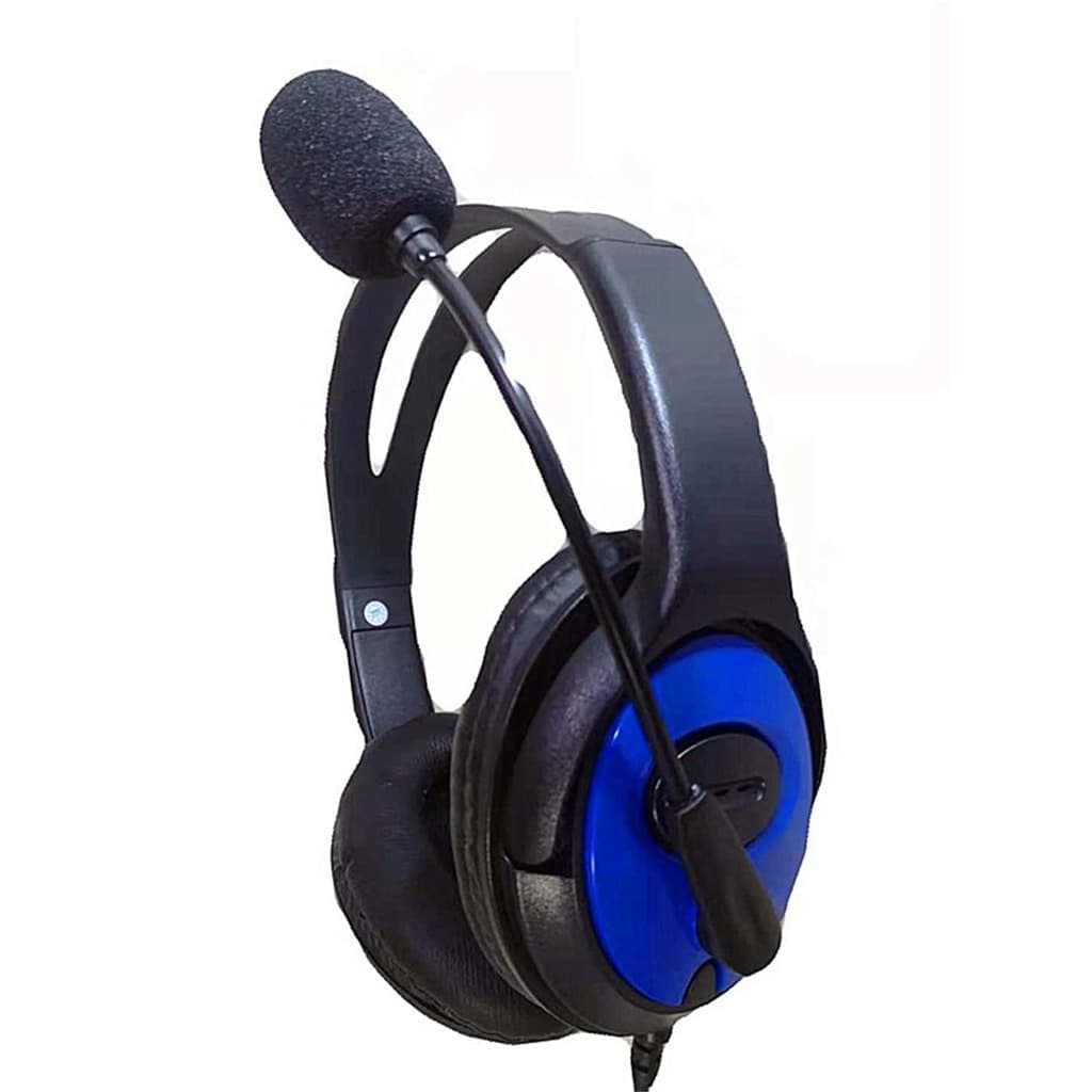 Fone De Ouvido Gamer Potente com Microfone Headset Para Celular PS4 Xbox Notebook COR azul