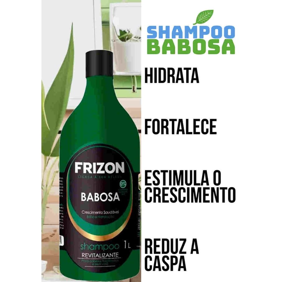 Shampoo Revitalizante Brilho Hidratante de Babosa 1 litro